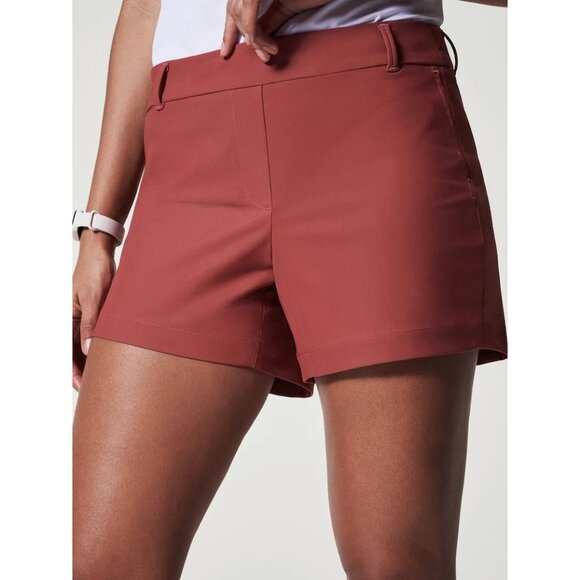 SPANX Sunwashed Red 4" Sunshine Shorts Size XL NEW - Picture 4 of 4